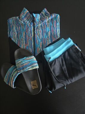 NWT Puma x COOGI 3-Piece Tracksuit Set Jacket Pants Slides 10 L